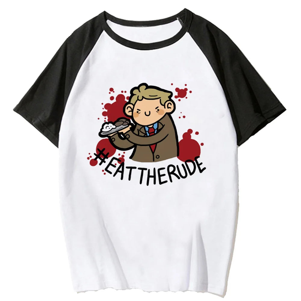 Chaos Mood Anime Raglan Oversized Casual Cotton Streetwear T-Shirt