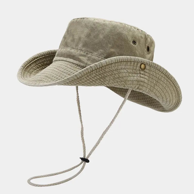 Classic Cotton Bucket Hat with Wide Brim for Casual Travel and Everyday Outdoor Wear