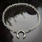 Star Charm Riveted Choker Necklace for Punk Gothic and Y2K Fashion
