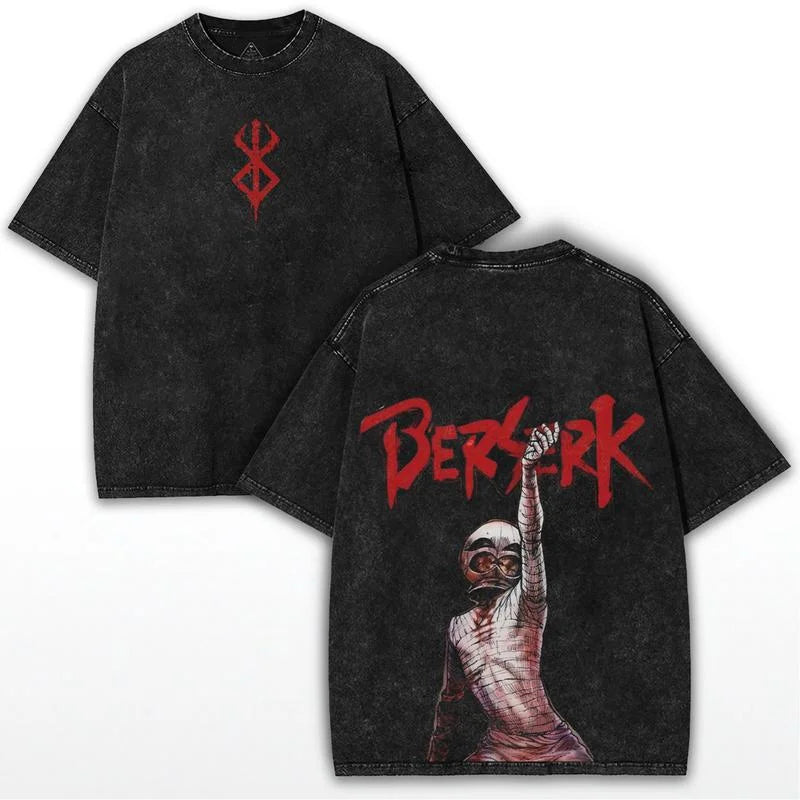 Retro Anime Goth Distressed Oversized Graphic Fashion Tee