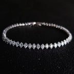 Geometric Crystal Tennis Bracelet for Gothic Glam and Alternative Fashion