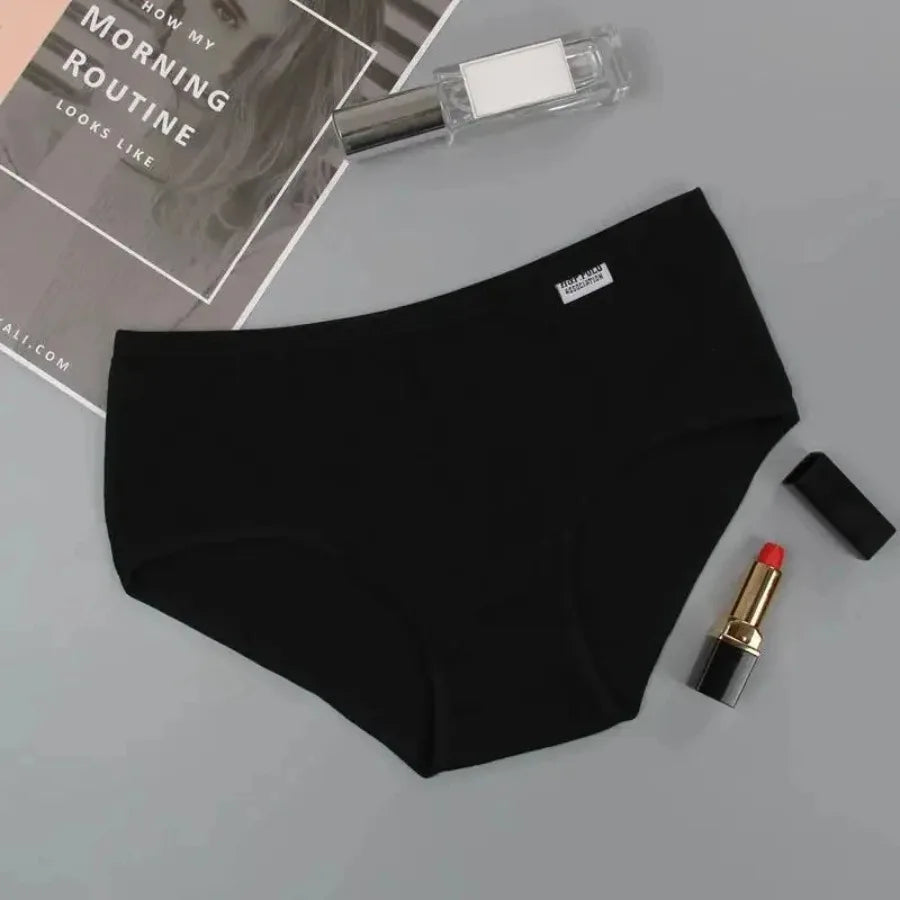 Classic Pastel Brief Panties Seven-Pack with Delicate Trim Detailing
