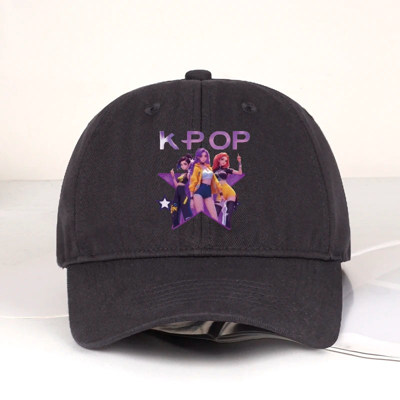 Graphic Embroidered Dad Cap Adjustable Curved Brim Streetwear Baseball Hat