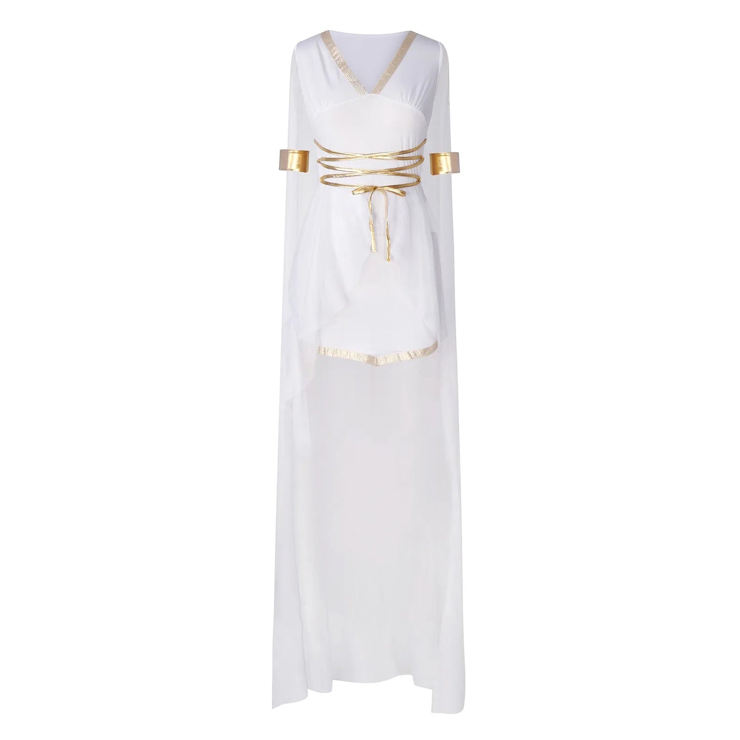 Fantasy Goddess Gothic Dress with Ethereal Streetwear Aesthetic