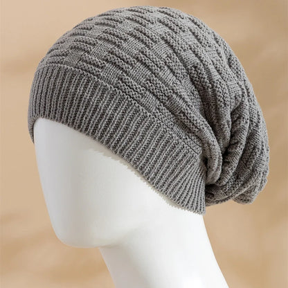 Long Slouchy Acrylic Knit Beanie for Relaxed Streetwear Casual Winter Everyday Fashion Style