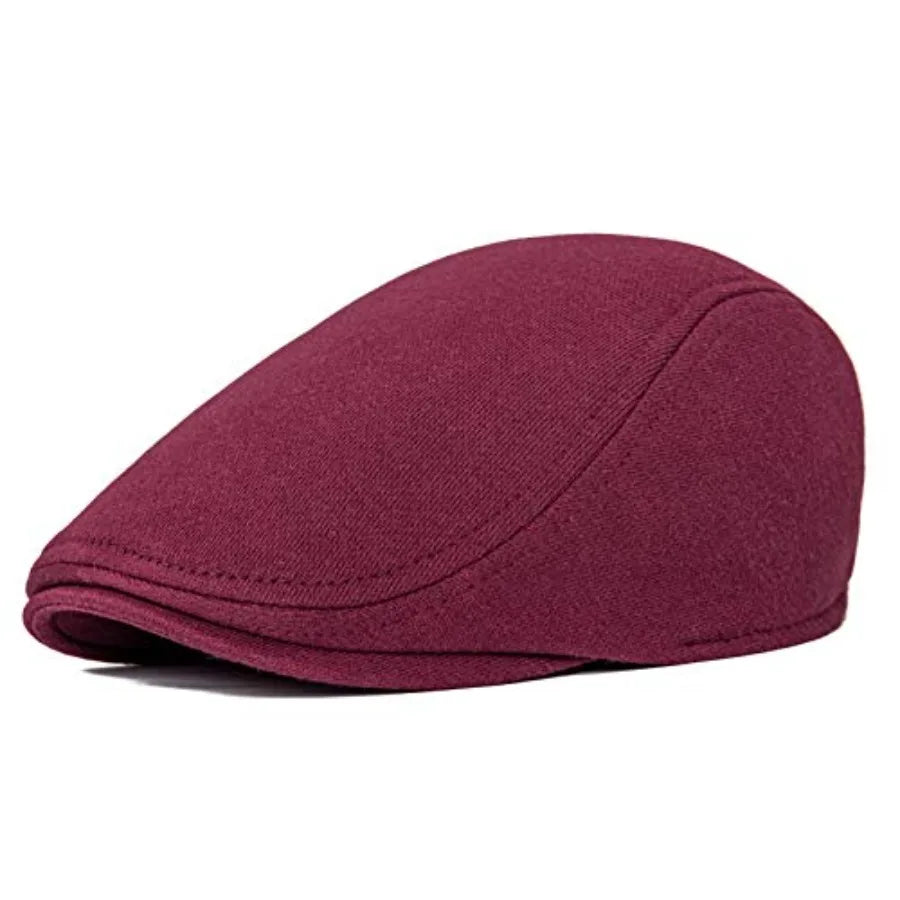 Classic Cotton Ivy Flat Cap Minimalist Driving Hat for Everyday Wear