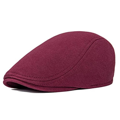Classic Cotton Ivy Flat Cap Minimalist Driving Hat for Everyday Wear
