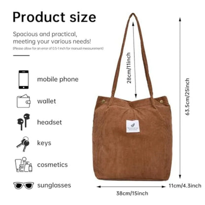 Minimal Textured Tote Shoulder Bag with Relaxed Everyday Structure