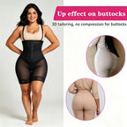 Premium Open-Bust High-Waisted Mid-Thigh Shaper with Lace Trim