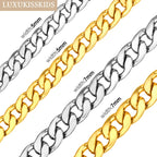 Classic Link Chain Necklace for Gothic Punk and Alternative Styling