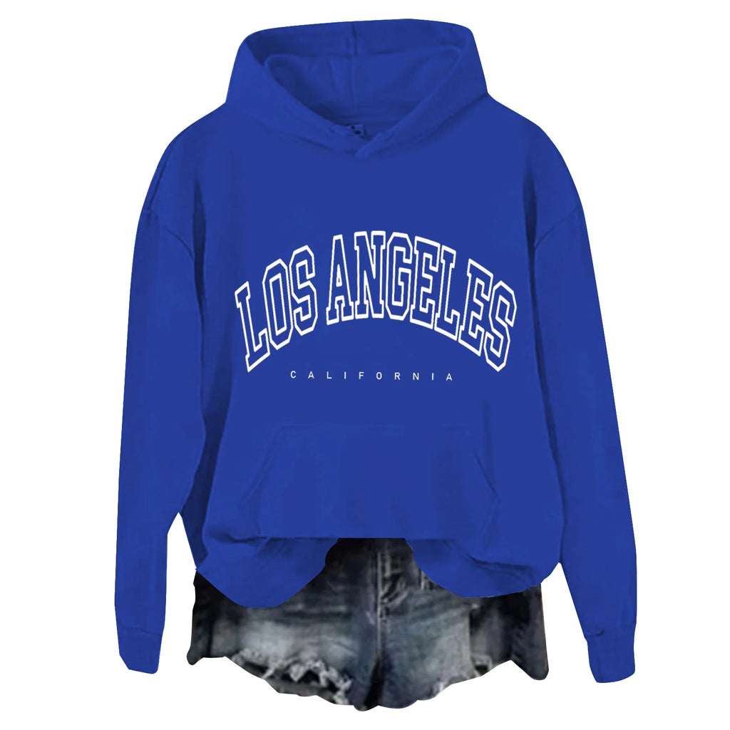 Oversized Collegiate Graphic Hoodie with Relaxed Fit for Everyday Streetwear