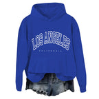 Oversized Collegiate Graphic Hoodie with Relaxed Fit for Everyday Streetwear