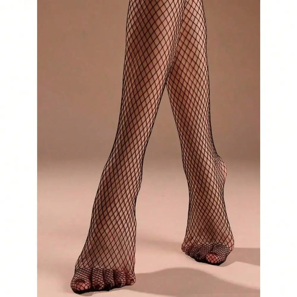 Plus Size Large Diamond Fishnet Pantyhose High Stretch Alternative Fashion Tights