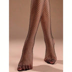 Plus Size Large Diamond Fishnet Pantyhose High Stretch Alternative Fashion Tights