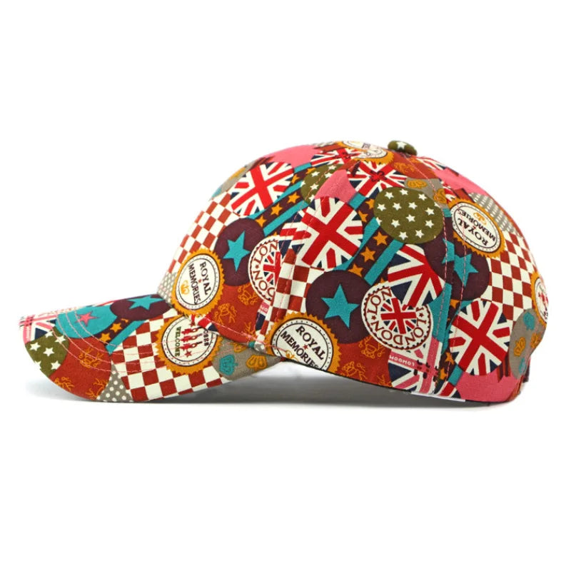 Graffiti Print Dad Cap Adjustable Curved Brim Casual Streetwear Baseball Hat