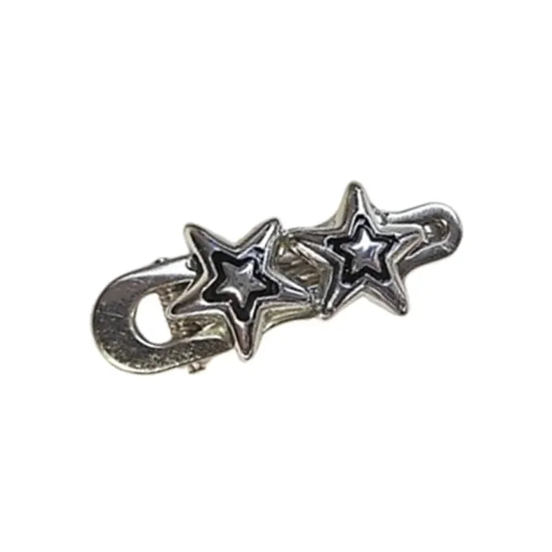 Y2K Star Hair Clip Set Alternative Streetwear Statement Accessories