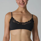 Rich Burgundy Lace-Trimmed Plunge Bralette and Lounge Short Set
