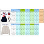 Women's Sailor-Inspired Uniform Set with Long Sleeve Top, Pleated Skirt and Matching Socks