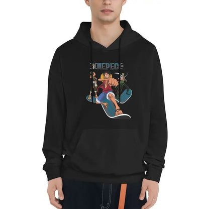Retro Anime Streetwear Hoodie with Vintage Manga Graphic Artwork