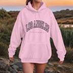 Oversized Collegiate Graphic Hoodie with Relaxed Fit for Everyday Streetwear