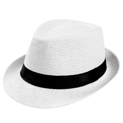 Foldable Wide Brim Straw Visor Hat with Open Top Design for Beach and Summer Travel