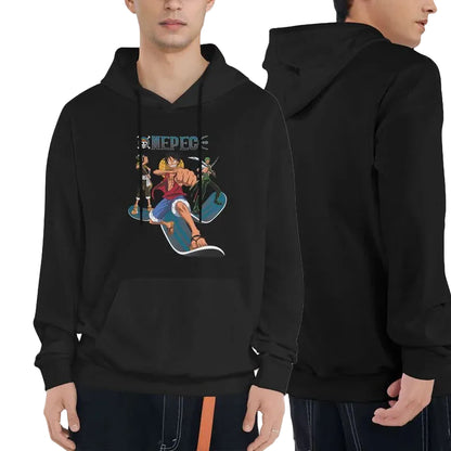 Anime Mermaid Graphic Hoodie with Retro Manga Streetwear Style