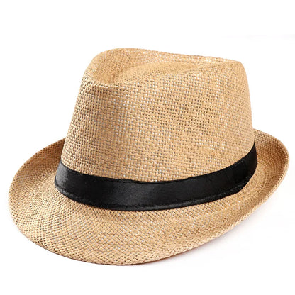 Foldable Wide Brim Straw Visor Hat with Open Top Design for Beach and Summer Travel