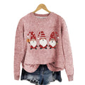 Women's Festive Graphic Knit Relaxed Fit Holiday Sweater Pullover