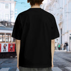 Oversized Manga-Inspired Graphic Cotton T-Shirt with Sketch Artwork Streetwear Design