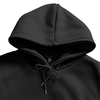 Kawaii Anime Inspired Oversized Hoodie with Minimal Expression Graphic
