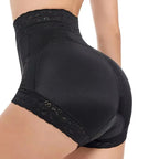 High-Waisted Lace-Trimmed Shaping Panty with Contour Rear Paneling