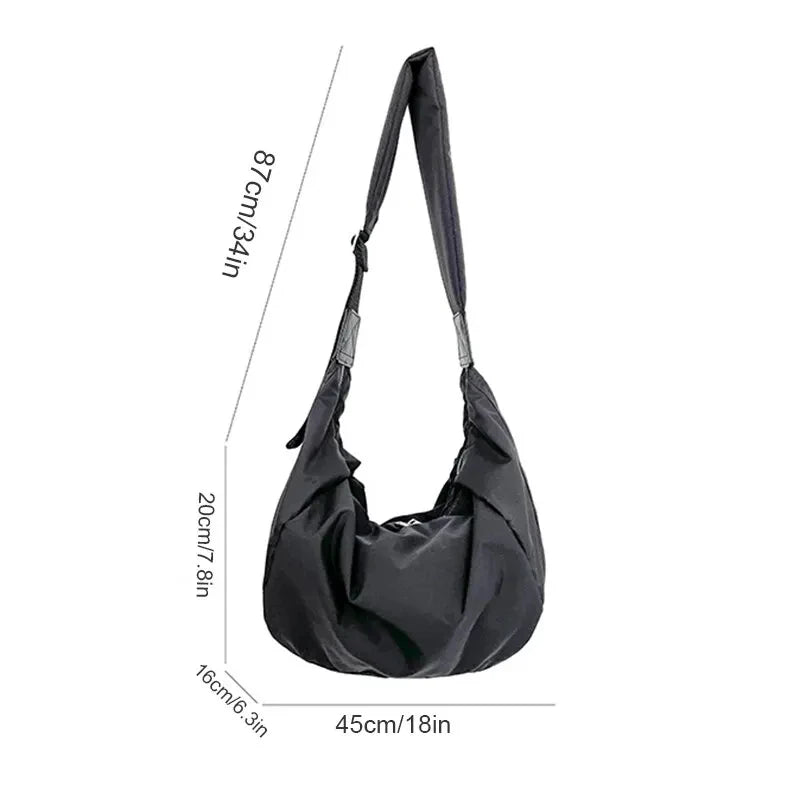 Oversized Slouchy Hobo Shoulder Bag with Relaxed Everyday Silhouette