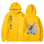 Anime Manga Hoodie With Minimalist Japanese Streetwear Floral Graphic Design
