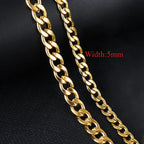 Classic Link Chain Necklace for Gothic Punk and Alternative Styling