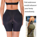 Black Contoured Enhancing Shaping Short with Sheer Side Panels