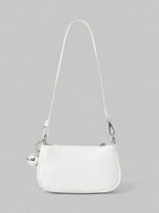 Mini Crescent Camera Shoulder Bag with Chain Strap Contemporary Street Style