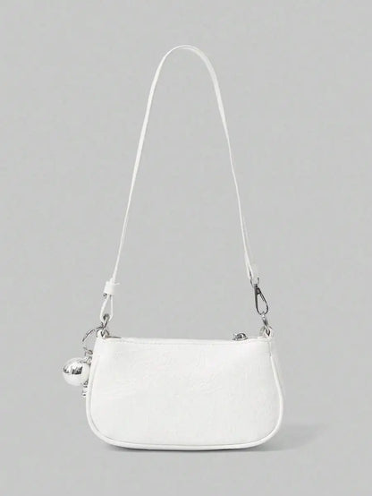 Mini Crescent Camera Shoulder Bag with Chain Strap Contemporary Street Style