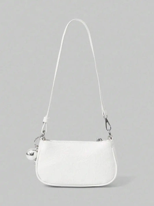 Mini Crescent Camera Shoulder Bag with Chain Strap Contemporary Street Style