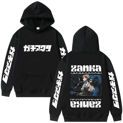 Anime Manga Streetwear Hoodie With Retro Graphic Panel Artwork Design