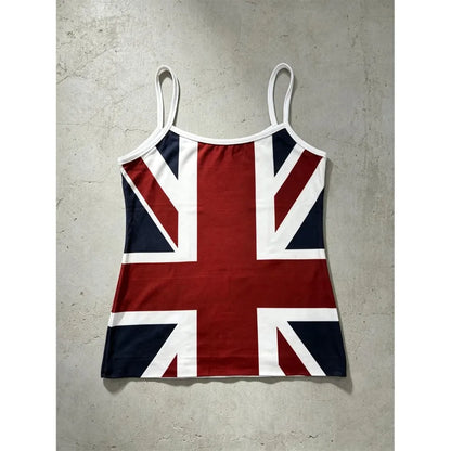 Graphic Print Slim Fit Tank Top with Stretch Fabric Contemporary Streetwear Style