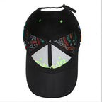Graffiti Print Embroidered Baseball Cap Adjustable Curved Brim Urban Streetwear Fashion Hat