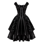 Victorian Inspired Gothic Corset Dress With Layered Skirt Alternative Fashion Design