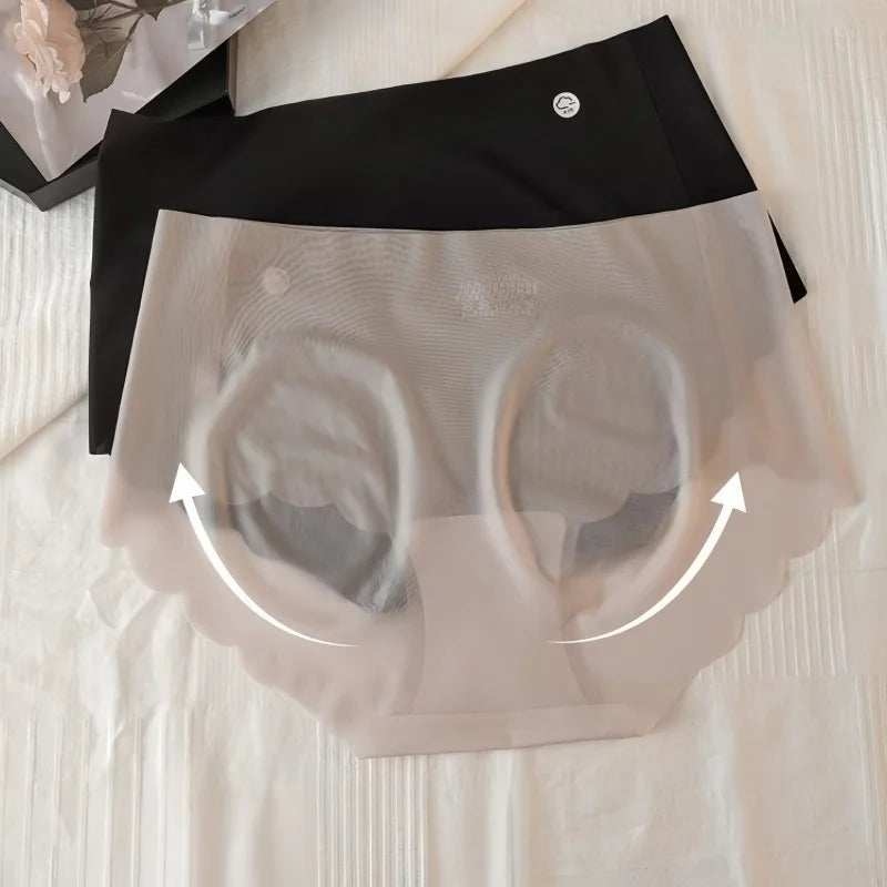 Seven-Piece Ultra-Thin Seamless Low-Rise Brief Set in Pastel Tones