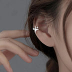 Celestial Four Point Star Ear Cuff for Gothic Y2K Alternative Styling