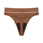 Five-Piece High-Waisted Absorbent Menstrual Thong Set with Lace Waistbands