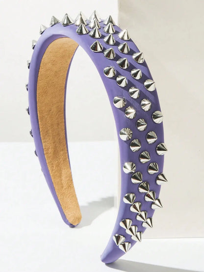 Spike Studded Headband Gothic Punk Alternative Statement Hair Accessory