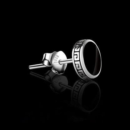 Industrial Barbell Stud Earrings for Punk Streetwear and Alternative Fashion