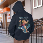 Retro Anime Streetwear Hoodie with Vintage Manga Graphic Artwork