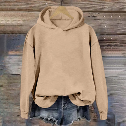Oversized Minimalist Pullover Hoodie with Relaxed Fit for Everyday Casual Streetwear