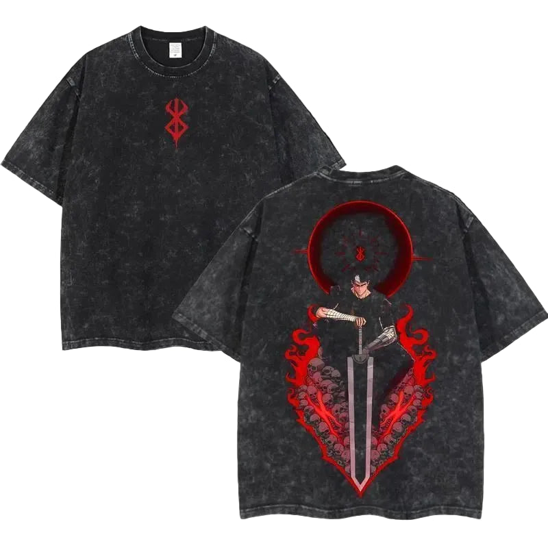 Dark Ritual Anime Goth Symbolic Oversized Streetwear Tee